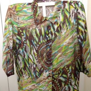 Alia button down blouse